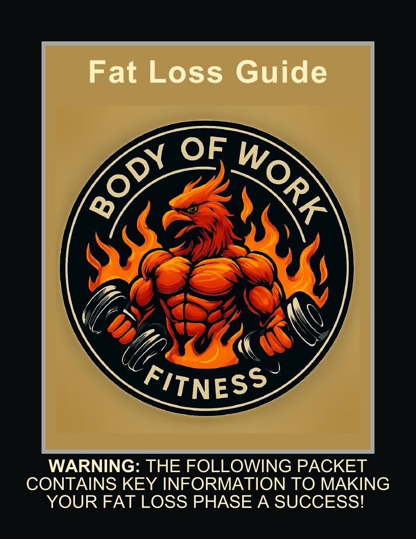 Body of Works Fitness Fat Loss Guide cover
